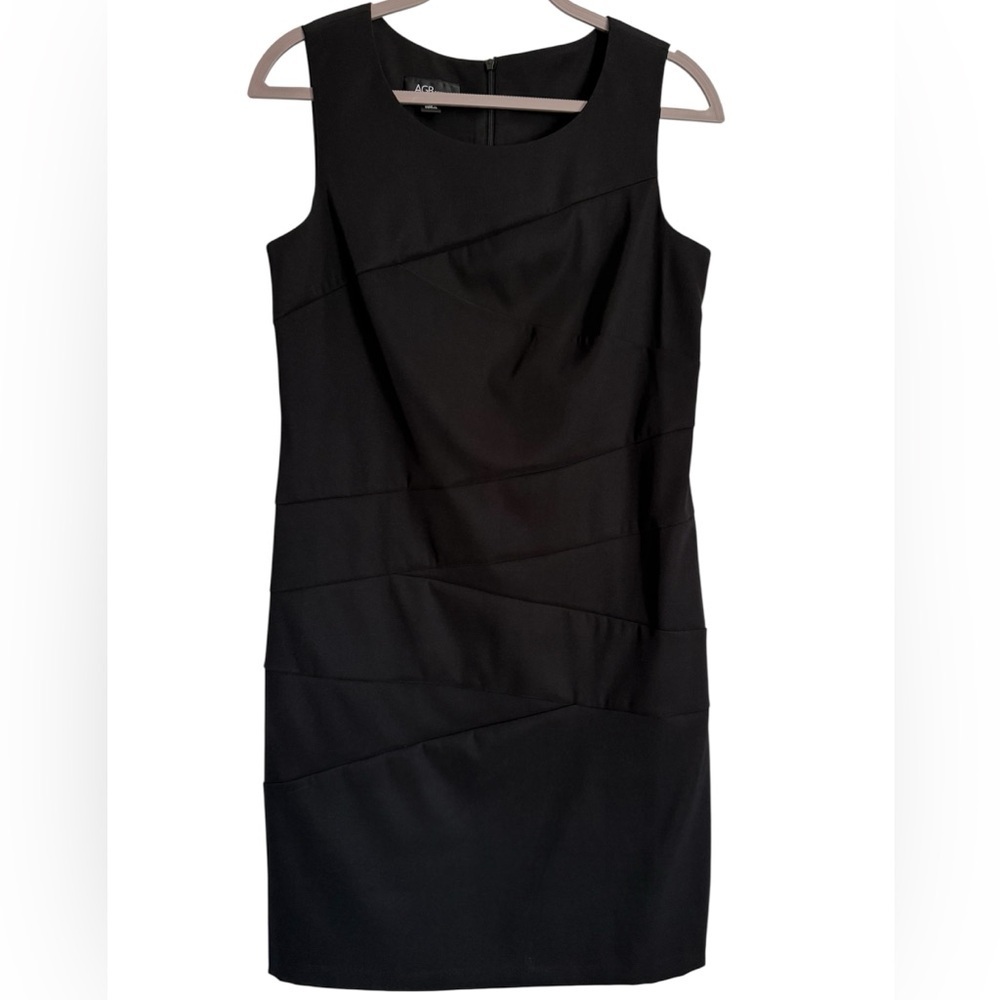 AGB Elegant Black Sleeveless Dress